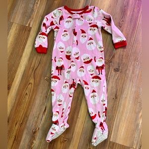 Toddler girl Santa PJs 24m
